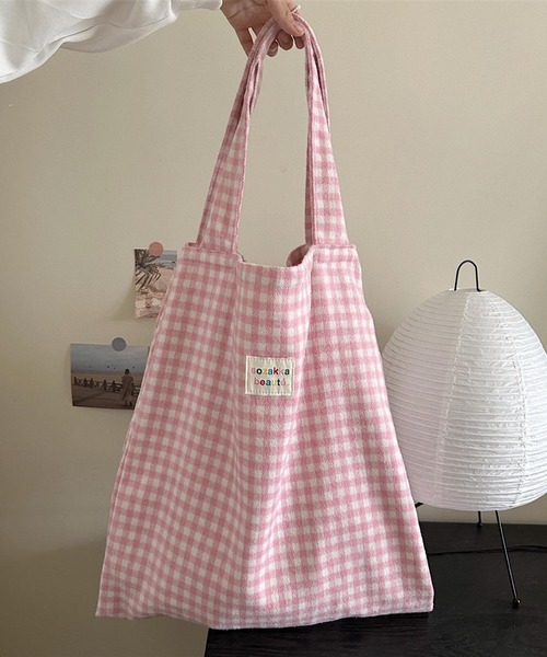 セール】Mignonjour/ギンガムチェック トートバッグ M2571（トート