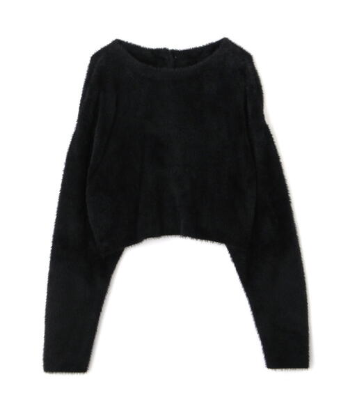 FREE'S MART(フリーズマート)の「◇前後2WAYショートシャギー短丈ニット(カーディガン/ボレロ・レディース・ホワイト/ブラック/ライトグリーン/パープル・FREE)」の18枚目の写真