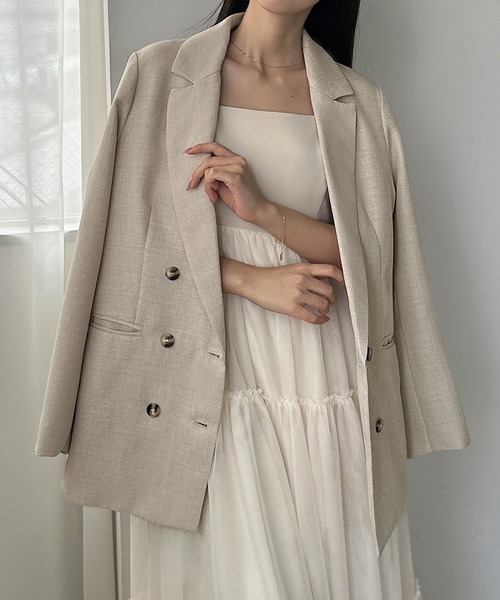 Louere（ルエレ）の「リネンライクシャツジャケット（テーラード