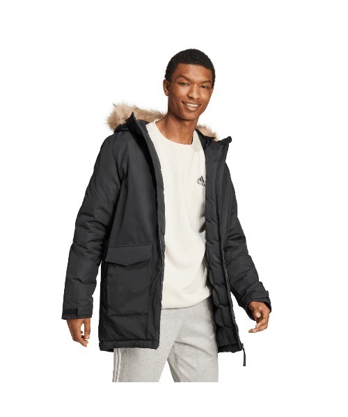 ✨希少✨ adidas originals パーカー フェイクファー Lサイズ アディダス オリジナルス ウィメンズ フェイクファー ニュートラル