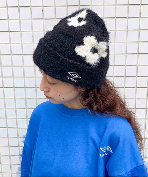 Casselini（キャセリーニ）の「[UMBRO × Casselini]ジャガードワッチ（ニットキャップ/ビーニー・レディース・ブラック/オフホワイト/グレー/ブルー/ベージュ/チャコール・FREE）」の9枚目の写真