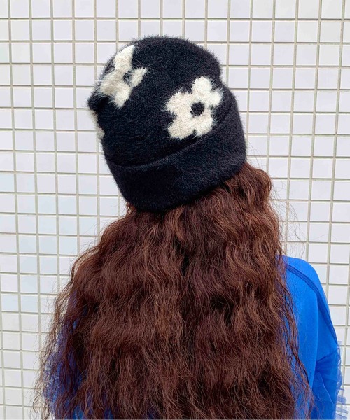 Casselini（キャセリーニ）の「[UMBRO × Casselini]ジャガードワッチ（ニットキャップ/ビーニー・レディース・ブラック/オフホワイト/グレー/ブルー/ベージュ/チャコール・FREE）」の10枚目の写真