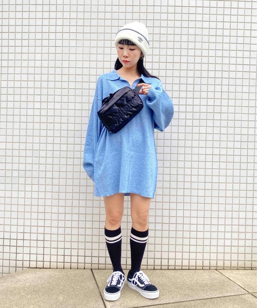 Casselini（キャセリーニ）の「[UMBRO × Casselini]ジャガードワッチ（ニットキャップ/ビーニー・レディース・ブラック/オフホワイト/グレー/ブルー/ベージュ/チャコール・FREE）」の11枚目の写真