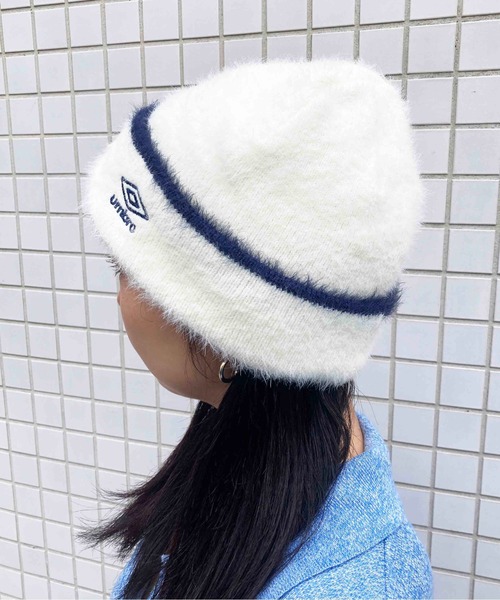 Casselini（キャセリーニ）の「[UMBRO × Casselini]ジャガードワッチ（ニットキャップ/ビーニー・レディース・ブラック/オフホワイト/グレー/ブルー/ベージュ/チャコール・FREE）」の12枚目の写真