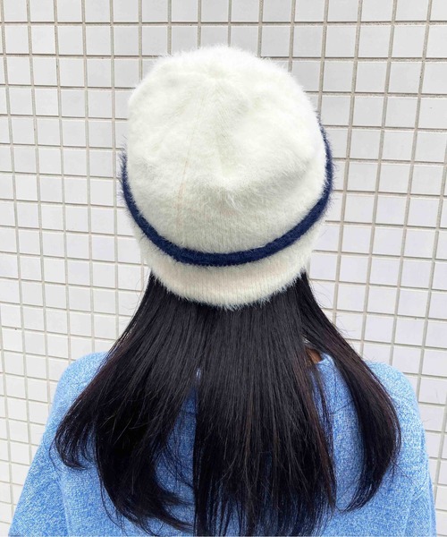 Casselini（キャセリーニ）の「[UMBRO × Casselini]ジャガードワッチ（ニットキャップ/ビーニー・レディース・ブラック/オフホワイト/グレー/ブルー/ベージュ/チャコール・FREE）」の14枚目の写真