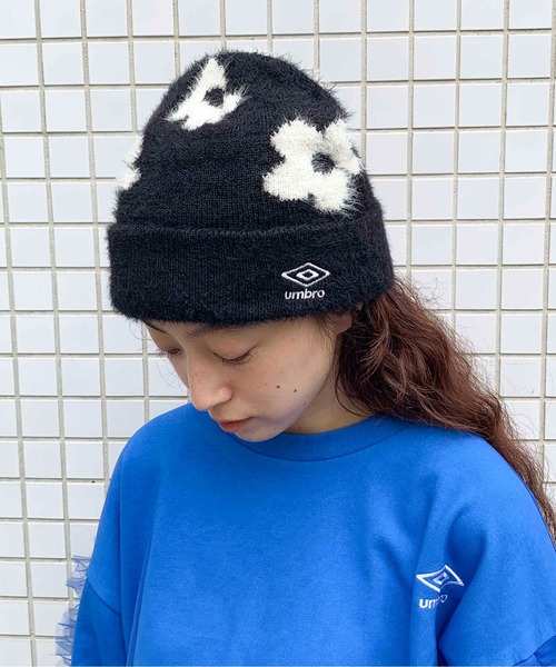 Casselini（キャセリーニ）の「[UMBRO × Casselini]ジャガードワッチ（ニットキャップ/ビーニー・レディース・ブラック/オフホワイト/グレー/ブルー/ベージュ/チャコール・FREE）」の20枚目の写真