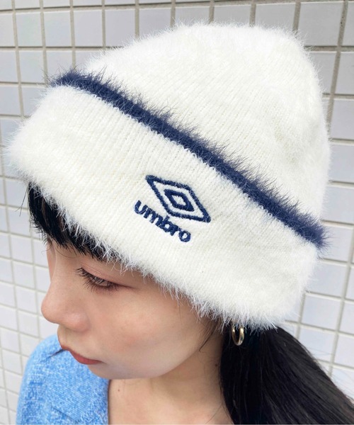 Casselini（キャセリーニ）の「[UMBRO × Casselini]ジャガードワッチ（ニットキャップ/ビーニー・レディース・ブラック/オフホワイト/グレー/ブルー/ベージュ/チャコール・FREE）」の21枚目の写真