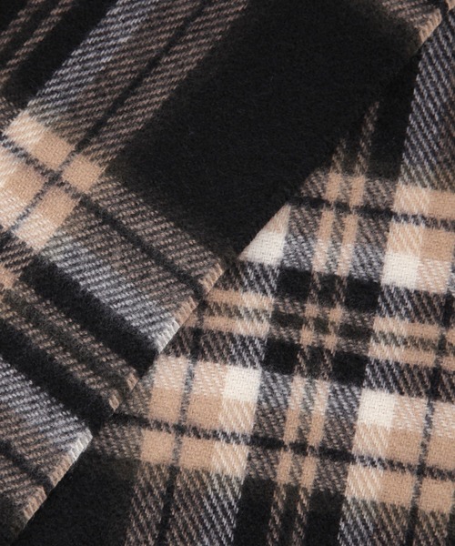 BAYFLOW（ベイフロー）の「チェックマフラー（マフラー・メンズ・グリーン/ブラック/ベージュ・FREE）」の10枚目の写真