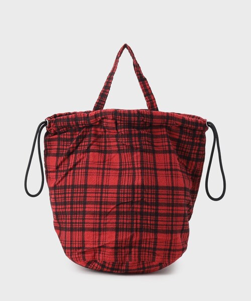 napron（ナプロン）の「【NAPRON】CHECK PATIENTS BAG（ハンドバッグ・メンズ・レッド系3/グレー系1/ブルー系1・00）」の6枚目の写真