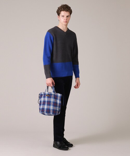 napron（ナプロン）の「【NAPRON】CHECK PATIENTS BAG（ハンドバッグ・メンズ・レッド系3/グレー系1/ブルー系1・00）」の20枚目の写真