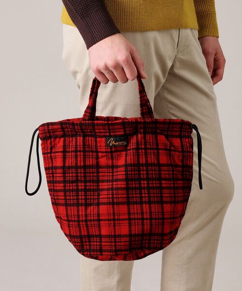 napron（ナプロン）の「【NAPRON】CHECK PATIENTS BAG（ハンドバッグ・メンズ・レッド系3/グレー系1/ブルー系1・00）」の21枚目の写真