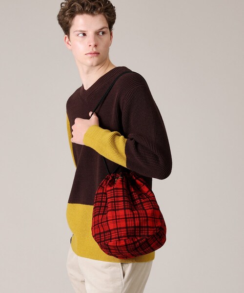 napron（ナプロン）の「【NAPRON】CHECK PATIENTS BAG（ハンドバッグ・メンズ・レッド系3/グレー系1/ブルー系1・00）」の22枚目の写真