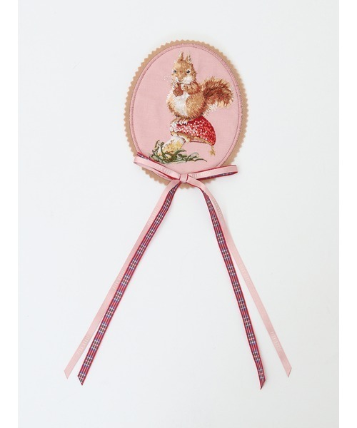 PINK HOUSE(ピンクハウス)の「ウィンターフォレストトリート刺繍ワッペン(ブローチ/コサージュ・レディース・ブラック/レッド/ピンク/アイボリー/チョコ・フリー)」の11枚目の写真