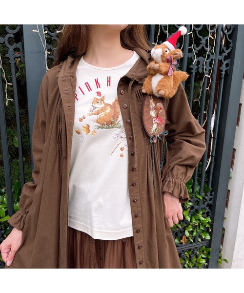 PINK HOUSE(ピンクハウス)の「ウィンターフォレストトリート刺繍ワッペン(ブローチ/コサージュ・レディース・ブラック/レッド/ピンク/アイボリー/チョコ・フリー)」の14枚目の写真