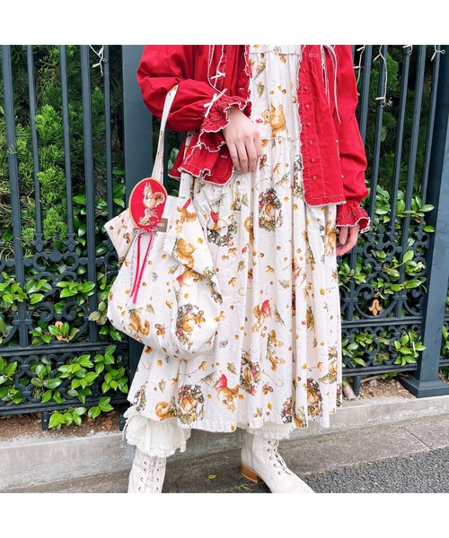 PINK HOUSE(ピンクハウス)の「ウィンターフォレストトリート刺繍ワッペン(ブローチ/コサージュ・レディース・ブラック/レッド/ピンク/アイボリー/チョコ・フリー)」の15枚目の写真