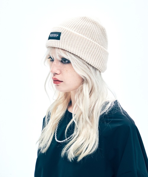 VIRGOwearworks（ヴァルゴウェアワークス）の「S/T knit cap（ニットキャップ/ビーニー・メンズ・ブラック/グレー/クリーム・FREE）」の3枚目の写真