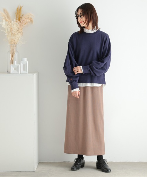 n'OrLABEL（ノアールレーベル）の「『リブニットソースカート』（スカート・レディース・チャコール/モカ/ブラック・1/2）」の9枚目の写真