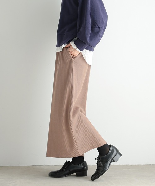 n'OrLABEL（ノアールレーベル）の「『リブニットソースカート』（スカート・レディース・チャコール/モカ/ブラック・1/2）」の8枚目の写真