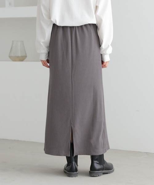 n'OrLABEL（ノアールレーベル）の「『リブニットソースカート』（スカート・レディース・チャコール/モカ/ブラック・1/2）」の14枚目の写真