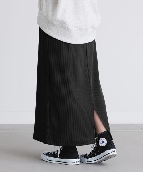 n'OrLABEL（ノアールレーベル）の「『リブニットソースカート』（スカート・レディース・チャコール/モカ/ブラック・1/2）」の6枚目の写真