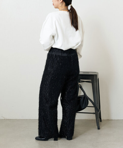 Jena espace merveilleux(ジェナ エスパスメルヴェイユ)の「クルーネックショートプルオーバー(Tシャツ/カットソー・レディース・グレー/オフホワイト/パープル・FREE)」の6枚目の写真