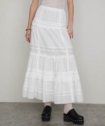 PRANK PROJECT | 【2025 Spring Pre-Order】コットンレースマキシスカート / Cotton Lace Maxi Skirt(スカート)