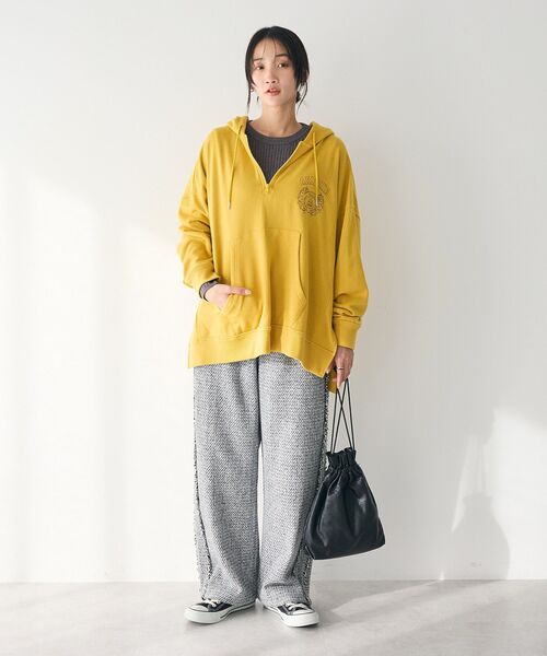 CRAFT STANDARD BOUTIQUE（クラフトスタンダードブティック）の「ツイードストレートパンツ（その他パンツ・レディース・グレー/モカ・M/L）」の20枚目の写真