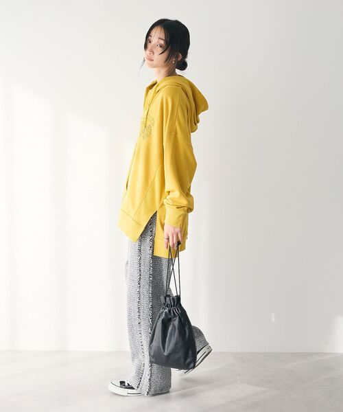 CRAFT STANDARD BOUTIQUE（クラフトスタンダードブティック）の「ツイードストレートパンツ（その他パンツ・レディース・グレー/モカ・M/L）」の21枚目の写真