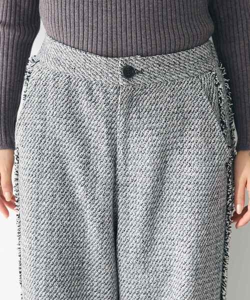 CRAFT STANDARD BOUTIQUE（クラフトスタンダードブティック）の「ツイードストレートパンツ（その他パンツ・レディース・グレー/モカ・M/L）」の18枚目の写真