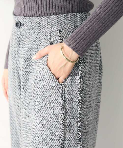 CRAFT STANDARD BOUTIQUE（クラフトスタンダードブティック）の「ツイードストレートパンツ（その他パンツ・レディース・グレー/モカ・M/L）」の19枚目の写真