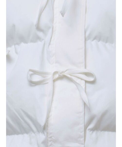 merry jenny（メリージェニー）の「ribbon paddedジャケット　/　リボンパデットジャケット（ダウンジャケット/コート・レディース・ブラック/ライトグレー/その他1/オフホワイト・FREE）」の21枚目の写真