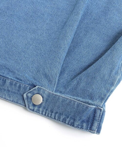 algy（アルジー）の「りぼんデニムGジャン（デニムジャケット・キッズ・ブラック/サックスブルー・XX-SMALL/X-SMALL/MEDIUM/SMALL）」の7枚目の写真