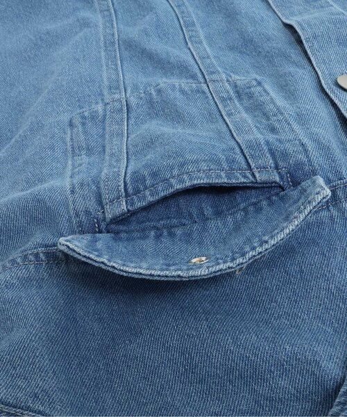 algy（アルジー）の「りぼんデニムGジャン（デニムジャケット・キッズ・ブラック/サックスブルー・XX-SMALL/X-SMALL/MEDIUM/SMALL）」の15枚目の写真