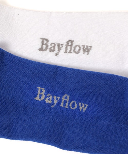 BAYFLOW（ベイフロー）の「バックロゴソックス（ソックス/靴下・メンズ・ブラック/ホワイト/ブルー・FREE）」の4枚目の写真