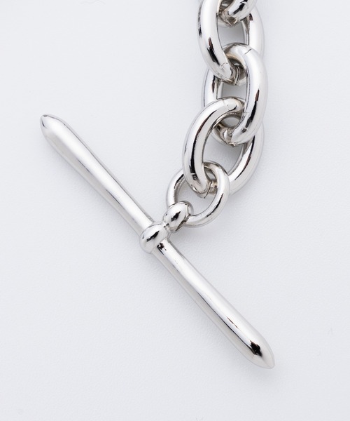 BASICKS(ベイシックス)の「【BASICKS/ベイシックス】Heart Braceret (Medium Link)(ブレスレット・メンズ・シルバー・S)」の5枚目の写真