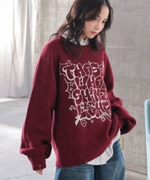 《UNISEX》ダメージロゴニット