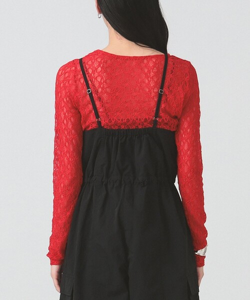 Ray BEAMS（レイビームス）の「カーゴポケット キャミ サロペット（サロペット/オーバーオール・レディース・ブラック/オリーブ・0/1）」の14枚目の写真