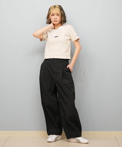 Dickies（ディッキーズ）の「Dickies/ディッキーズ ナイロンバルーンパンツ 81120700（スラックス・レディース・ブラック/ベージュ・M/L）」の7枚目の写真
