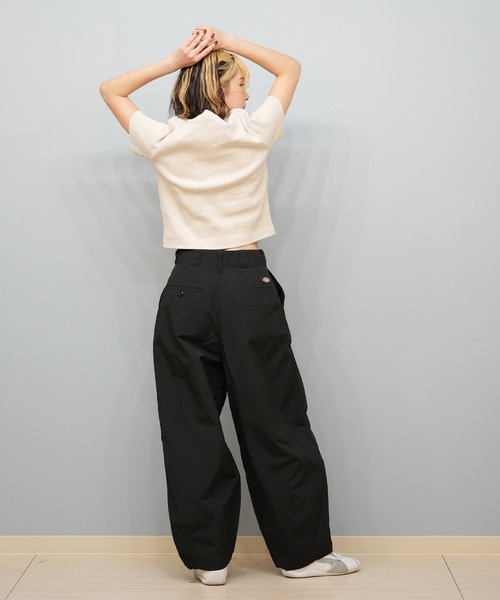 Dickies（ディッキーズ）の「Dickies/ディッキーズ ナイロンバルーンパンツ 81120700（スラックス・レディース・ブラック/ベージュ・M/L）」の8枚目の写真