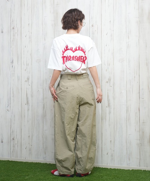 Dickies（ディッキーズ）の「Dickies/ディッキーズ ナイロンバルーンパンツ 81120700（スラックス・レディース・ブラック/ベージュ・M/L）」の13枚目の写真