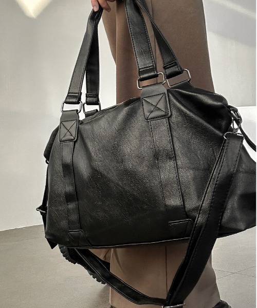 Y2K キャリーオントラベルボストンBAG／大容量・マルチポケット