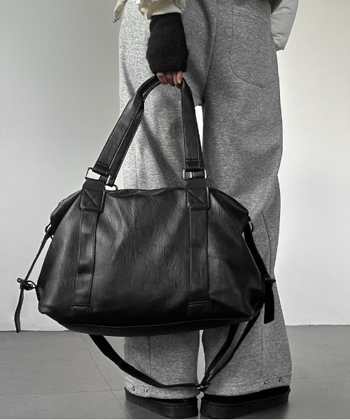 Y2K キャリーオントラベルボストンBAG／大容量・マルチポケット