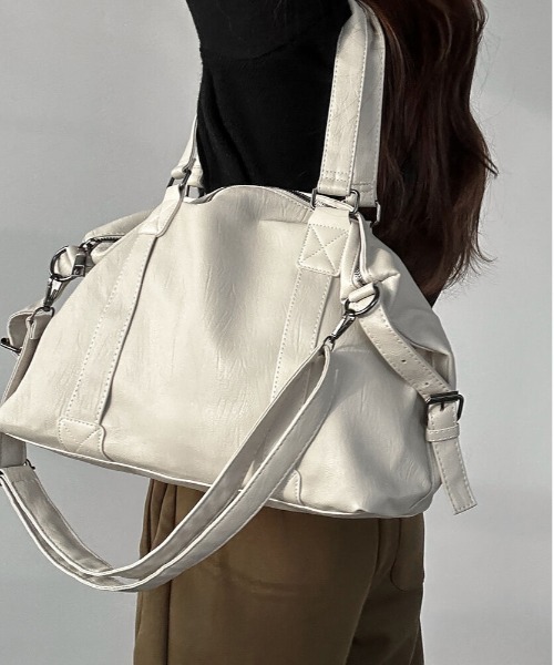 Y2K キャリーオントラベルボストンBAG／大容量・マルチポケット