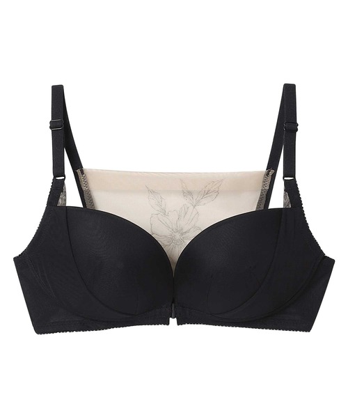 セール】背中見せ対応＆フロントホック ノンワイヤーブラジャー