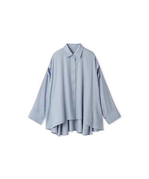 styling/(スタイリング)の「スリットフレア2WAYシャツ(シャツ/ブラウス・レディース・サックスブルー/ライム/ホワイト/カーキ・FREE)」の22枚目の写真
