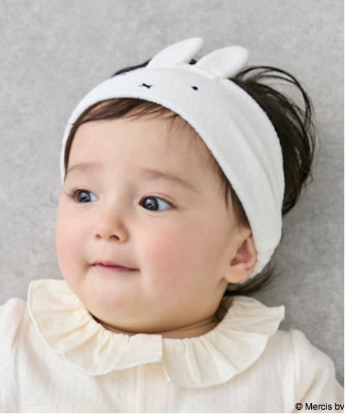 petit main（プティマイン）の「【Miffy】ヘアバンド付き2WAYオール（ロンパース・キッズ・アイボリー/ライトブルー・50-70cm）」の21枚目の写真