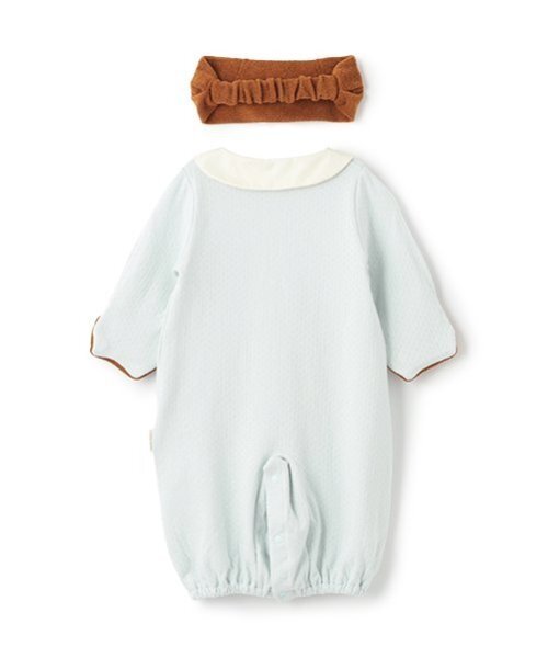petit main（プティマイン）の「【Miffy】ヘアバンド付き2WAYオール（ロンパース・キッズ・アイボリー/ライトブルー・50-70cm）」の5枚目の写真