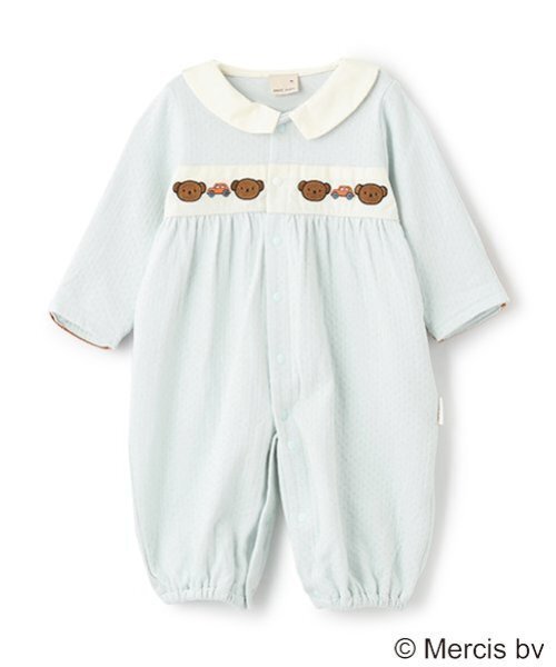 petit main（プティマイン）の「【Miffy】ヘアバンド付き2WAYオール（ロンパース・キッズ・アイボリー/ライトブルー・50-70cm）」の6枚目の写真