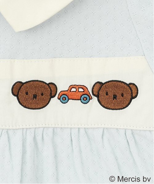 petit main（プティマイン）の「【Miffy】ヘアバンド付き2WAYオール（ロンパース・キッズ・アイボリー/ライトブルー・50-70cm）」の9枚目の写真