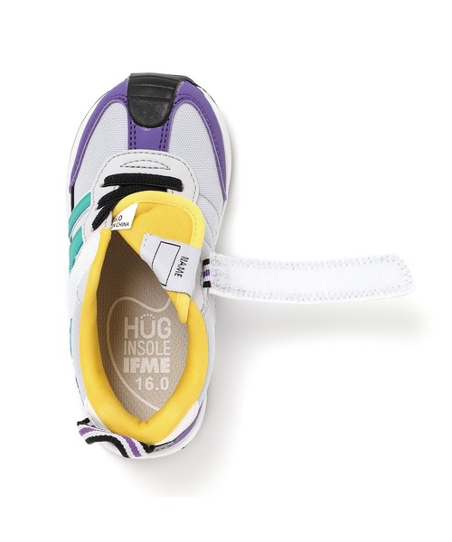 IFME（イフミー）の「KIDS｜IFME joob ゴアベルトスニーカー（スニーカー・キッズ・ベージュ/パープル/グレー/ホワイト・15.0cm/15.5cm/16.0cm/16.5cm/17.0cm/17.5cm/18.0cm/18.5cm/19.0cm/19.5cm/20.0cm/20.5cm/21.0cm）」の11枚目の写真